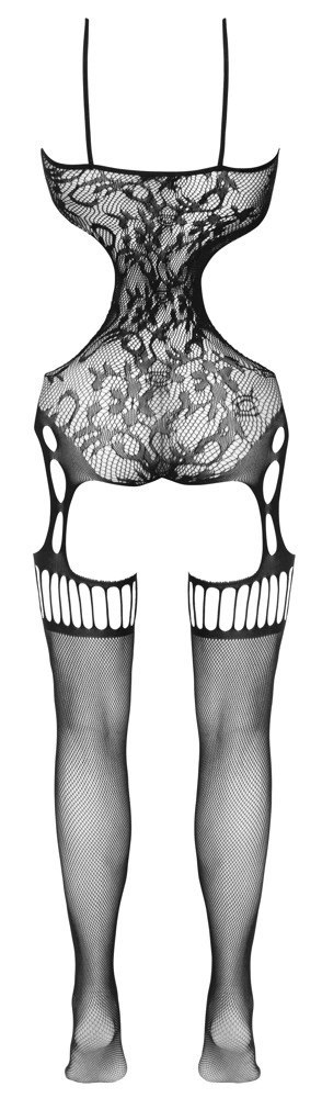 Cottelli Collection Fantasy Bodystocking siateczkowy czarny S-L