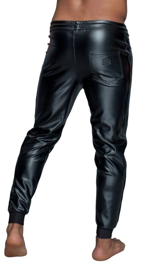 Noir Joggery Męskie 2XL Czarne Power Wetlook Matowe