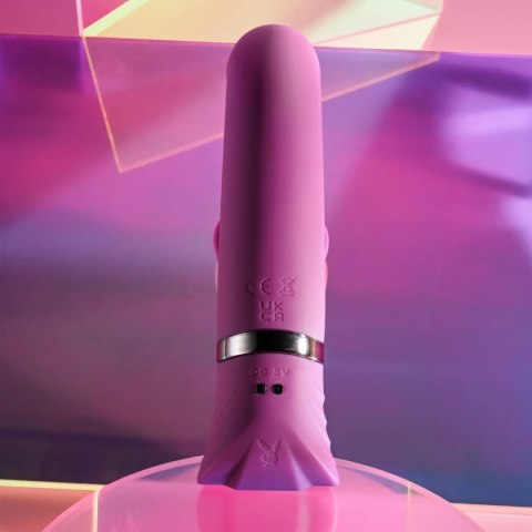Playboy Pleasure Tap That - wibrator punktu G z funkcją stukania, fioletowy