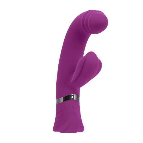 Playboy Pleasure Tap That - wibrator punktu G z funkcją stukania, fioletowy