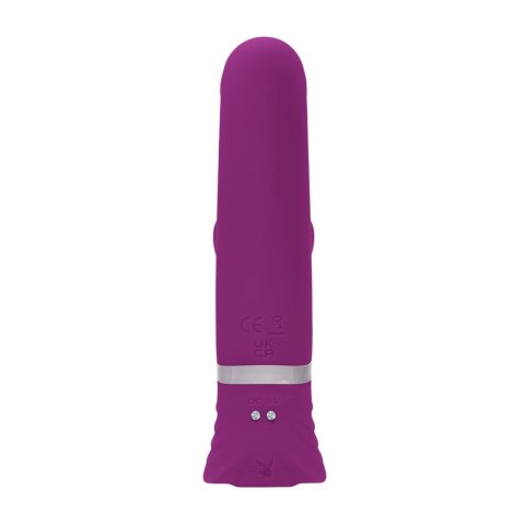 Playboy Pleasure Tap That - wibrator punktu G z funkcją stukania, fioletowy