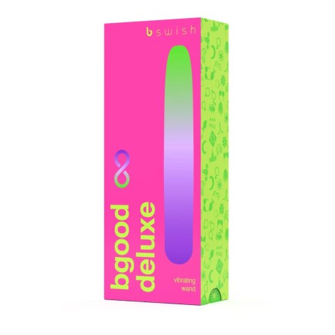 B Swish Bgood Infinite Deluxe niebieski - wibrujący model silikonowy 18 cm