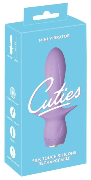 Cuties 4.G Mini urządzenie wibrujące 10 trybow, fioletowe, silikonowe