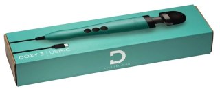 DOXY 3 Masażer z Ruchomą Głowką USB-C Turkusowy 28cm