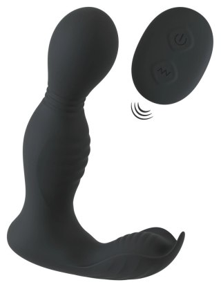 Rebel RC Prostate Massager - Głowka Obrotowa, 9 Trybow, Pilot, Czarny