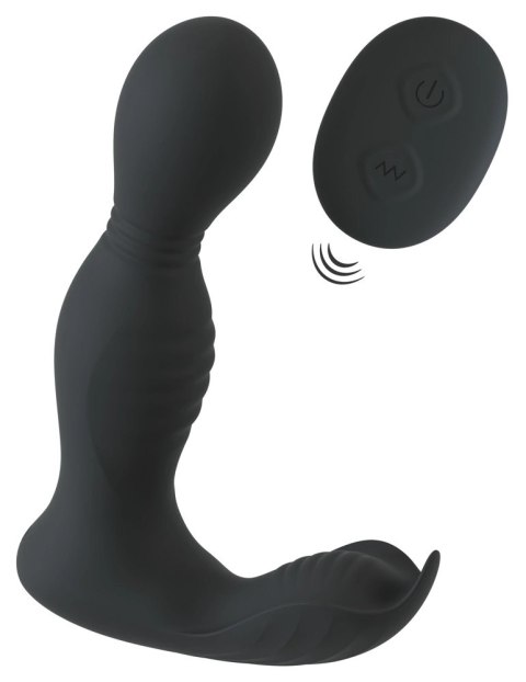 Rebel RC Prostate Massager - Głowka Obrotowa, 9 Trybow, Pilot, Czarny