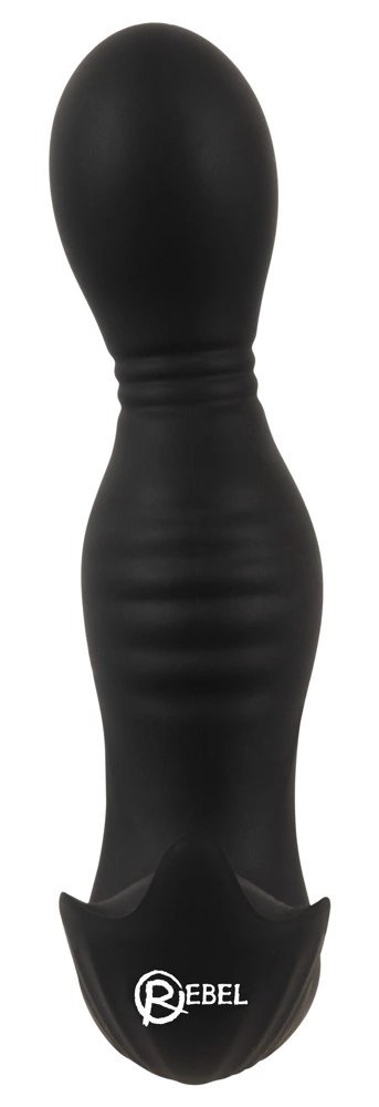 Rebel RC Prostate Massager - Głowka Obrotowa, 9 Trybow, Pilot, Czarny