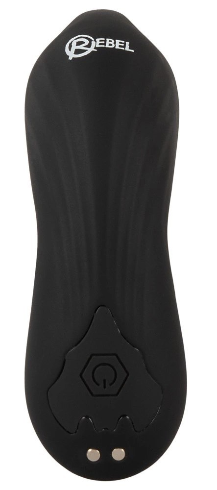 Rebel RC Prostate Massager - Głowka Obrotowa, 9 Trybow, Pilot, Czarny