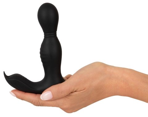Rebel RC Prostate Massager - Głowka Obrotowa, 9 Trybow, Pilot, Czarny