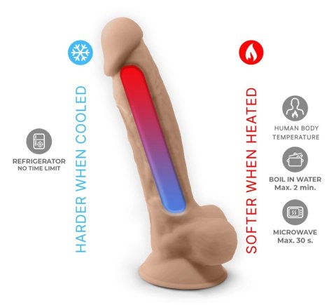 SilexD Model 8 Vibration z pilotem - elastyczny silikonowy, 20 cm