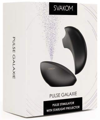 Svakom Pulse Galaxy Black - stymulator falowy z projektorem gwiazd