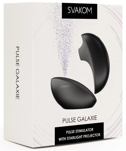 Svakom Pulse Galaxy Black - stymulator falowy z projektorem gwiazd