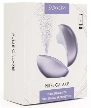 Svakom Pulse Galaxy Lilac - stymulator powietrzny z projektorem LED