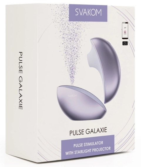 Svakom Pulse Galaxy Lilac - stymulator powietrzny z projektorem LED