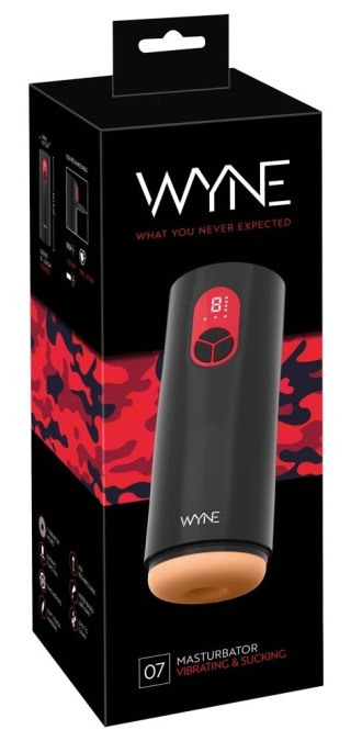 WYNE Model 07 - Intymna maszyna 2-silnikowa z funkcją ssania i wibracji