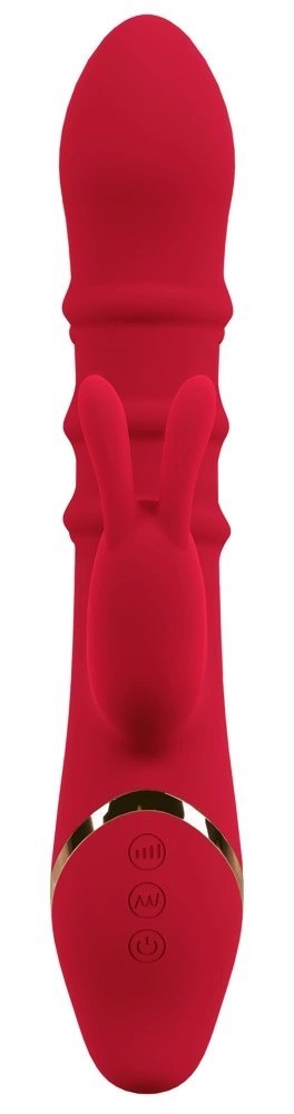 You2Toys Podwojny Wibrator Kroliczek 3 Ruchome Pierścienie Wodoodporny