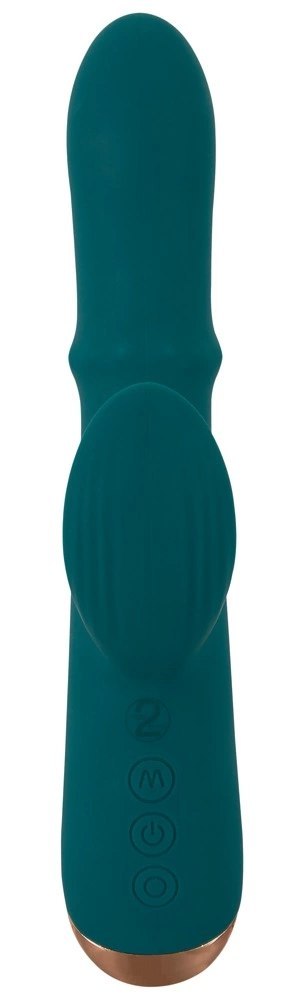 You2Toys Thumping Rabbit - podwojny masażer z ruchomym pierścieniem, fioletowy