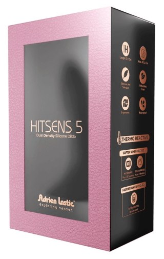 Adrien Lastic Hitsens 5 silikonowy model elastyczny 12,9 cm czarny