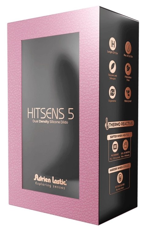 Adrien Lastic Hitsens 5 silikonowy model elastyczny 12,9 cm czarny