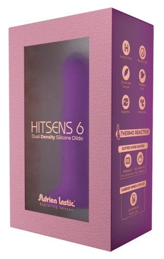 Adrien Lastic Hitsens 6 model silikonowy, elastyczny, fioletowy 13,5 cm