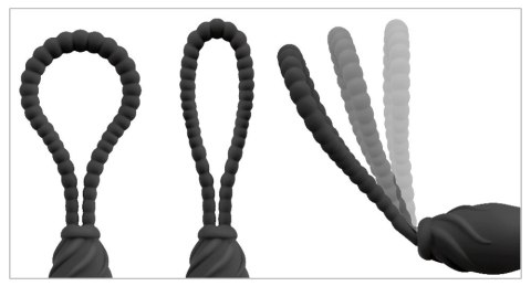 Black Velvets Perfect Fit czarne urządzenie intymne bez paskow 22 cm