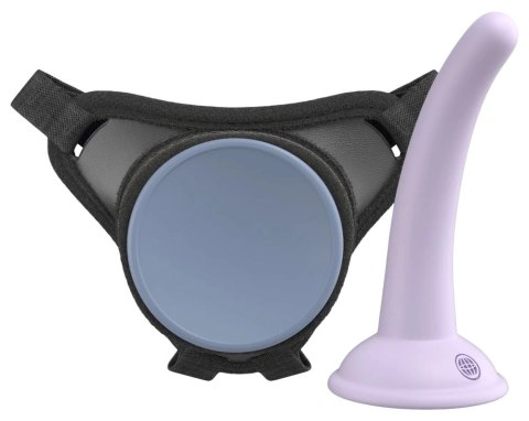 Dillio Platinum Body Dock System Fioletowy 14,6 cm Uprząż + Akcesorium