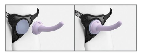 Dillio Platinum Body Dock System Fioletowy 14,6 cm Uprząż + Akcesorium