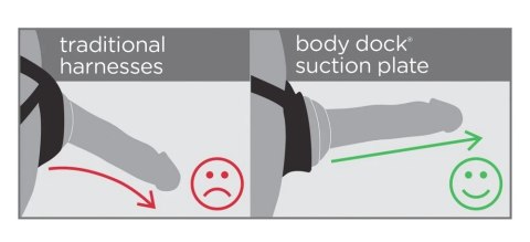 Dillio Platinum Body Dock System Fioletowy 14,6 cm Uprząż + Akcesorium