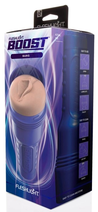 Fleshlight Boost Bang Dark - System kontroli powietrza, brązowy 24,8 cm