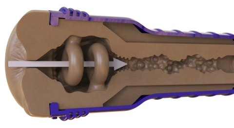 Fleshlight Boost Blast Dark - model z funkcją regulacji podciśnienia, brązowy