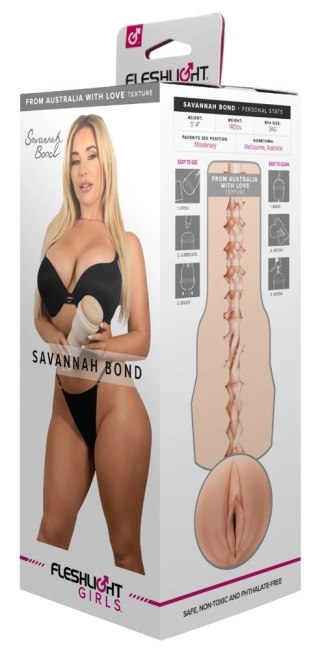 Fleshlight Grip Savannah Bond - model intymny z anatomiczną strukturą 25 cm