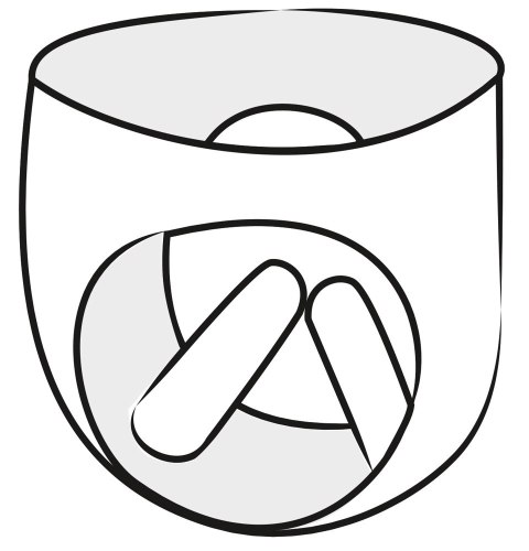 LateX Majtki Lateksowe z Pompką i Podwojnymi Wkładami Czarny S