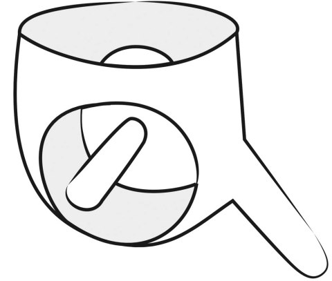 Late X Majtki lateksowe z osłoną i elementem analnym czarne M/L