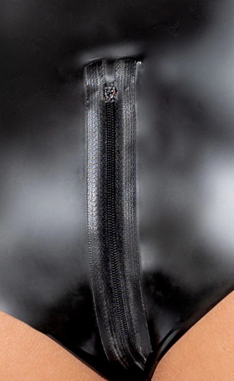 LateX Spodenki Lateksowe Czarny Zamek 2XL Anatomiczny Fason