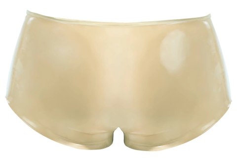 LateX Spodenki męskie przezroczyste S/M z anatomiczną osłoną, lateks