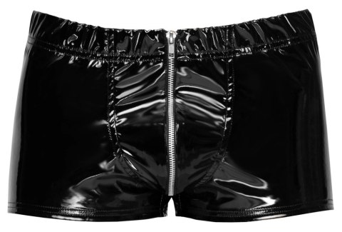 Black Level Bokserki Męskie Vinylowe z Zamkiem 2XL, Czarny Połysk