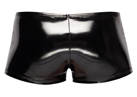 Black Level Bokserki Męskie Winylowe Zamek Biker M Czarny