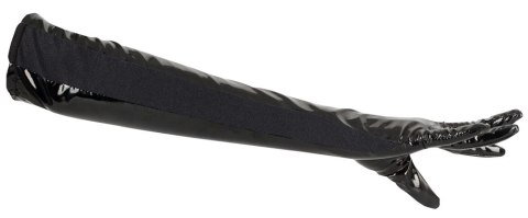 Black Level Długie Rękawiczki XL Czarny Połysk, Elastyczne Wstawki