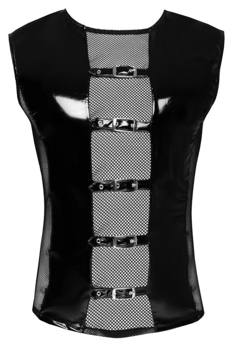 Black Level Koszulka Vinylowa Bez Rękawow XL z Siatką i Klamrami