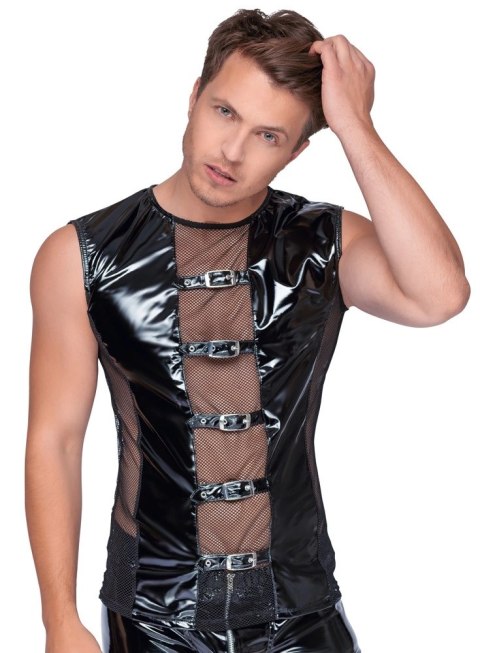 Black Level Koszulka Vinylowa Bez Rękawow Siateczka 2XL Czarna