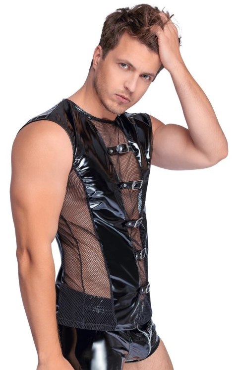 Black Level Koszulka Vinylowa Bez Rękawow Siateczka 2XL Czarna