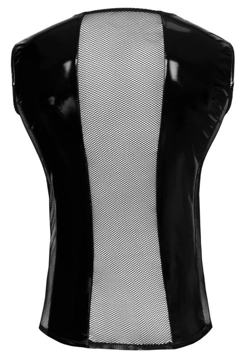 Black Level Koszulka Vinylowa Bez Rękawow z Siateczką L Czarna