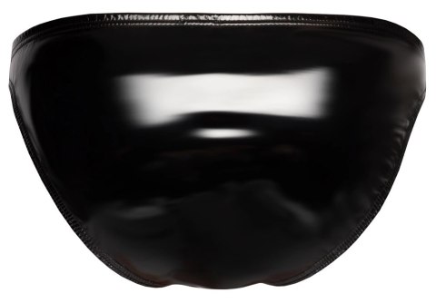 Black Level Slipy męskie XL czarny winylowy połysk z zamkiem