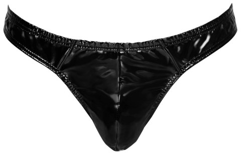 Black Level Stringi Męskie Czarny Połysk Rozmiar M