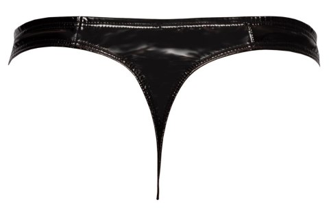 Black Level Stringi Męskie Czarny Połysk Rozmiar M