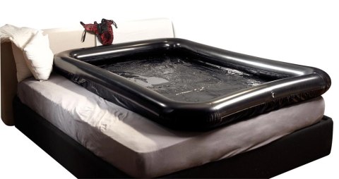 Fetish Collection materac winylowy 140x200 cm z brzegiem + smar 1L