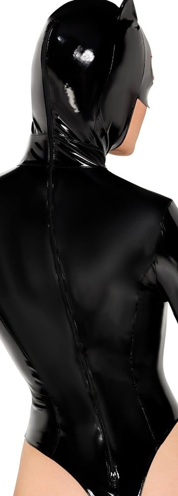 Black Level Body Czarne Sznurowane z Maską Uszy L Połysk