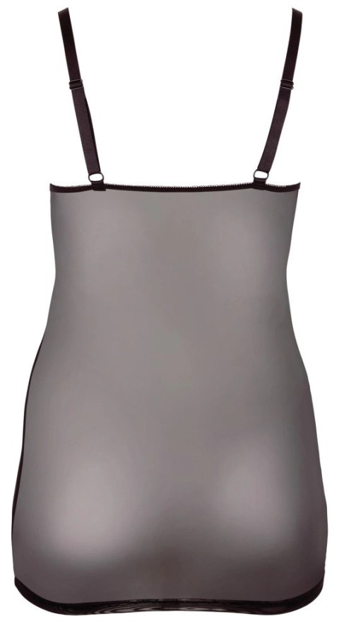 Cottelli Curves Elegancka Sukienka Bielizniana Koronka Czarna 4XL