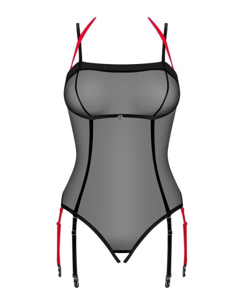 Obsessive Glandez Body M/L z paskami do pończoch połprzezroczyste