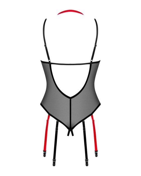 Obsessive Glandez Body M/L z paskami do pończoch połprzezroczyste